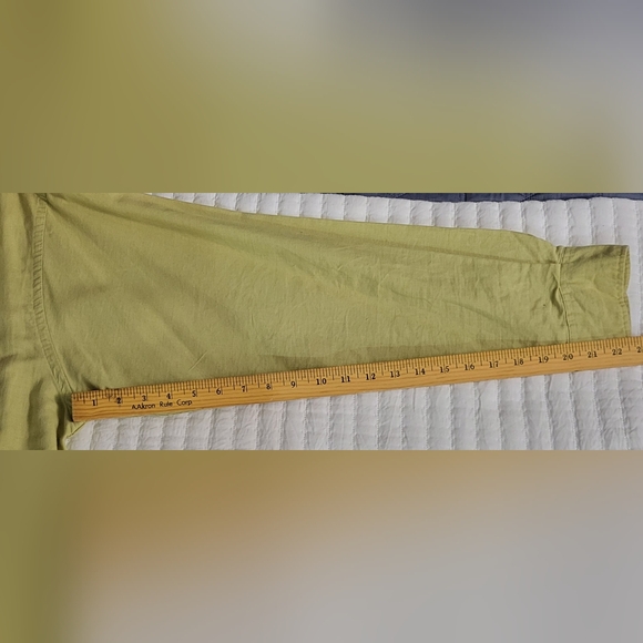 Racket Room Mens XL 🥑 Green Linen Cotton Dress/Casual  Button down Shirt - Picture 7 of 8